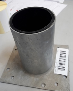 Injection-flange straight  90mm M&M